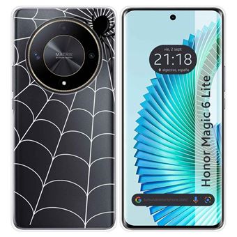 Capa Tumundosmartphone de silicone transparente para Honor Magic 6 Lite 5G design de aranha de desenho animado - 1
