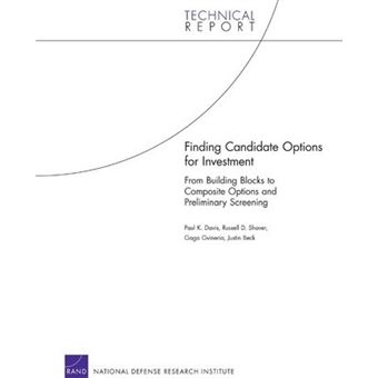 Finding Candidate Options for Investment : From Building Blocks to Composite Options and Preliminary Screening - 1