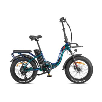 Bicicleta Elétrica FAFREES F20 Max 22.5AH | Motor 500W | Bateria 48V22.5AH | Autonomia 110KM | Freio a Disco Mecânico | Verde Roxo - 1