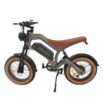 Bicicleta Elétrica Dyu M20 | Todo-O-Terreno | Bateria de 48V | 18,2Ah | Marrom - 1
