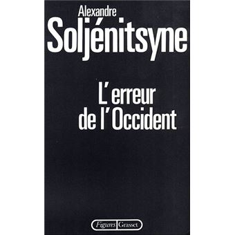 L Erreur De L Occident - 1