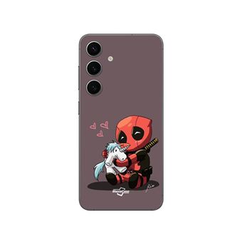 Capa Maniacase para Samsung Galaxy S24 Bebé Deadpool com Unicórnio - 1