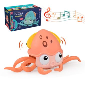 Peluche Interactivo Arzopa® Sensing Rastejando Crawling Octopus - Rosa - 1