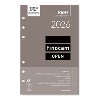 Recarga para Agenda Finocam 711600026 | Bege - 1