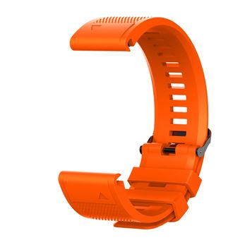 Pulseira Magunivers Silicone Suave Laranja para Garmin Fenix 6X/6X Pro/Fenix 5X/Fenix 5X Plus 26Mm - 1