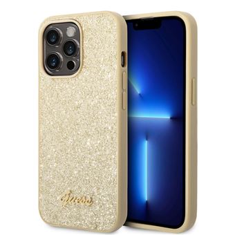 Capa Traseira Guess Hard para iPhone 14 pro | glitter Script Gold - 1