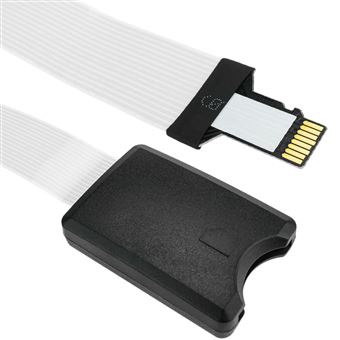 Adaptador MicroSD TF BeMatik para Slot SDHC SDXC SD com Cabo Plano de 48 mm - 1