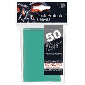 Capas para Cartas Ultra Pro Solid Sleeves Standard | 50 Unidades - Aqua - 1