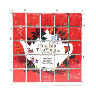 Calendário do Advento Puzzle Vermelho English Tea Shop | 25 Pirâmides de Folhas Soltas - 1