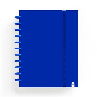 Caderno Ingeniox | A4 | Pautado | 80Folhas | 100G | Foam com Elástico | Azul Escuro - 1
