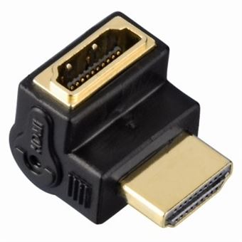 Adaptador para Cabos Hama Angled Adapter - HDMI, 90° | Preto - 1