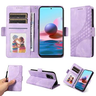 Capa FLOODKING para OPPO Reno 6Z 5G | Design Acolchoado | Couro PU Premium | Roxo - 1