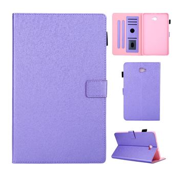 Capa Magunivers de PU Linhas de Pele Roxo com Suporte e Porta-Cartão para Samsung Galaxy Tab A 10.1 (2016) - 1