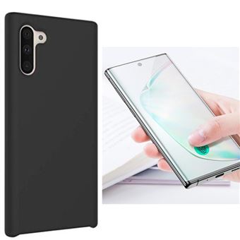 Kit Película de Vidro Phonecare 5D Full Cover Curved + Capa Silicone Líquido para Samsung Galaxy Note 10 - Preto