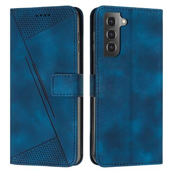 Capa FOXDOCK para Samsung Galaxy S21 Plus | Pele | Flip | 3 Compartimentos para Cartões | Azul - 1