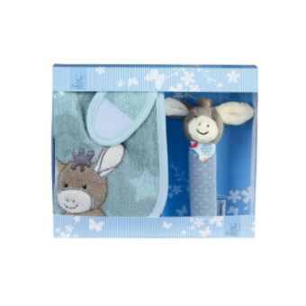 Conjunto de Presente de Bebé Sterntaler 9702000 | Azul, Verde, Cinzento - 1