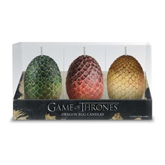 Game Of Thrones Sculpted Dragon Egg Candles - 1