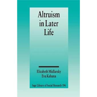 Altruism in Later Life - Paperback - 1994 - 1
