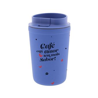 Copo Térmico Lovely Story | "Café Com Amor Tem Mais Sabor" | 350Ml - 1