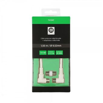 cabo coaxial D2 Diffusion D2COAX150COUD2  1,5 m 9.52 mm Branco - 1