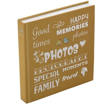 Albúm de Fotografias Henzo 10.7 Wording | 50 Folhas | B | 30 x 30 cm - Amarelo - 1