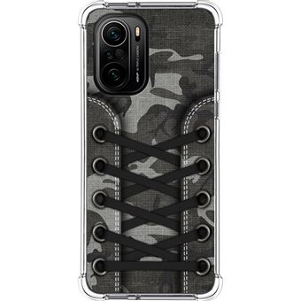Capa Tumundosmartphone de silicone anti-choque para Xiaomi POCO F3 5G / Mi 11i 5G 5G design tênis 15 desenhos - 1