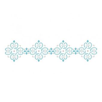 Stencil Acrilex 300031534 | Barrado 2 | 30x8cm - 1