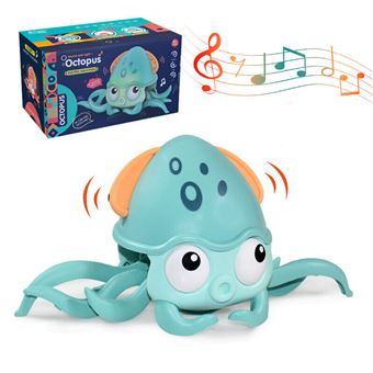 Peluche Interactivo Arzopa® Sensing Rastejando Crawling Octopus - Azul - 1