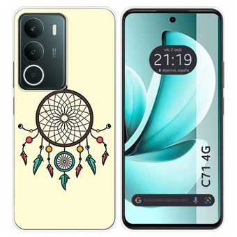 Capa Tumundosmartphone de silicone para Realme C71 4G com estampa de apanhador de sonhos - 1