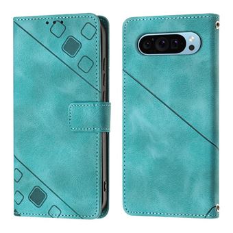 Capa ZURSANA para Google Pixel 9 5G | Flip | Couro PU | À Prova de Choque | Suporte Dobrável | Fecho Magnético | Verde - 1