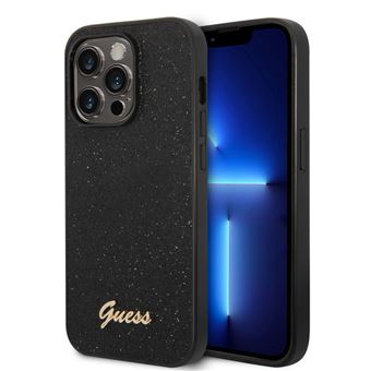 Capa Traseira Guess Hard para iPhone 14 pro | glitter Script preto - 1