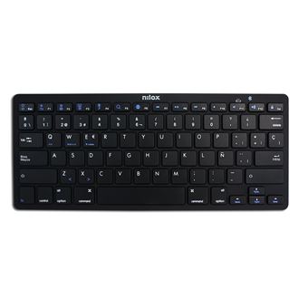 Teclado Wireless Nilox NXKB01B | Idioma: Espanhol | Preto - 1