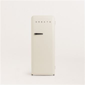 Frigorífico com Congelador Create Retro Fridge | 151x60x66 cm | 281L | F | Offwhite - 1