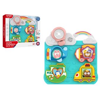 Brinquedo Educativo Interativo LPM | Reconhecimento de Cores e Formas com Luzes e Música - 1