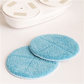 Pack de 2 Panos Camurça Azul CREATE para Esfregona Elétrica DUAL MOP | Azul pastel - 1