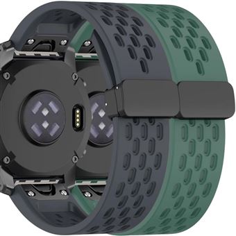 Pack 2x Bracelete Antiimpacto SnapFlow para Garmin MARQ Captain Gen 2 Cinzento e Verde - 1