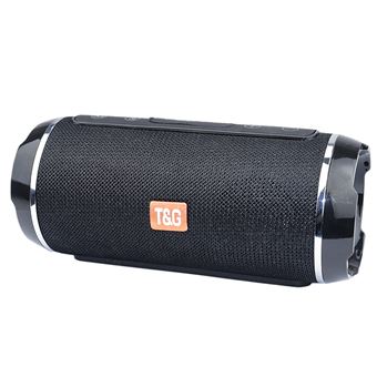 Coluna Wireless Portátil Estéreo sem Fio BT Speakers SAMPHONE Eletrónico TG116 - Preto - 1