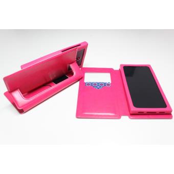 Capa Universal One Plus Tamanho 5.5'' Polegadas Flip Cover com Janela -  Rosa - 1