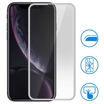 Protetor de Ecrã Avizar para iPhone XR Vidro Temperado Branco
