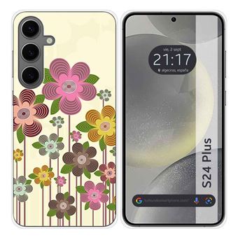 Capa Tumundosmartphone de silicone para Samsung Galaxy S24+ Plus 5G design Desenhos Spring in Bloom - 1