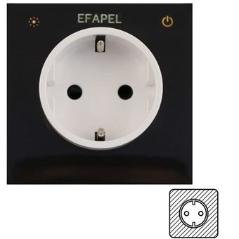 Tomada EFAPEL Schuko Móvel 10A Metering D40 - 1