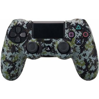 Capa Protetora em Silicone Nanlin para Comando PS4/Slim/Pro | Camuflagem verde - 1