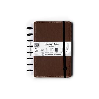 Caderno EcoSmart PU Ambar ClassroomMates | A5 | 100 Folhas | 100G | Castanho - 1