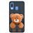 Capa Hapdey para Samsung Galaxy A40 2019 Design Urso de Peluche em Silicone Flexível e TPU Preto_0