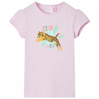 T-shirt de Criança vidaXL | Lilás | 9 - 10 Anos - 1