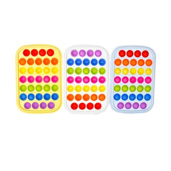 Brinquedo Anti Stress Lionvolant Push Pop Bubble Sensory Fidget Toy - Massa Quadrada Colorida - 1