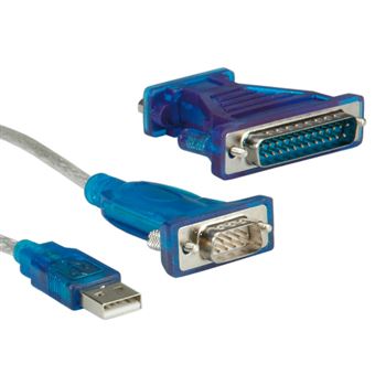 Adaptador para Cabos VALUE Converter Cable USB to Serial 1.8 m | Cinzento - 1