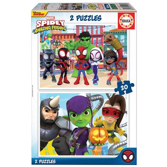 Puzzle Educa Spidey And His Amazing Friends 19296 | 2X20 Peças - 1