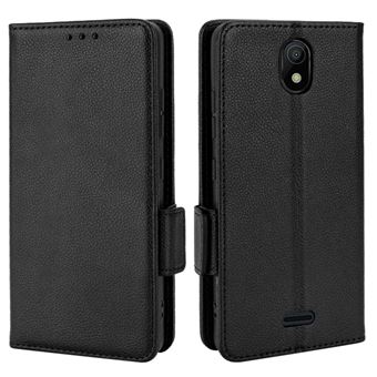 Capa FOXDOCK para Nokia C100 | Prova de Choque | Magnética| TPU | Suporte para Cartão | Preto - 1