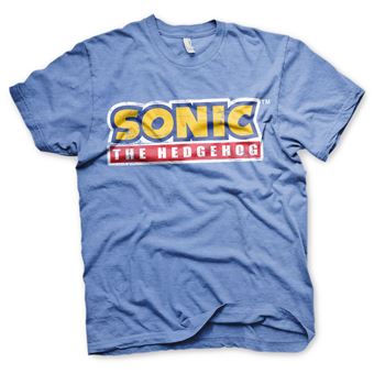T-shirt Sonic The Hedgehog Cracked Logo | XXL | Azul - 1